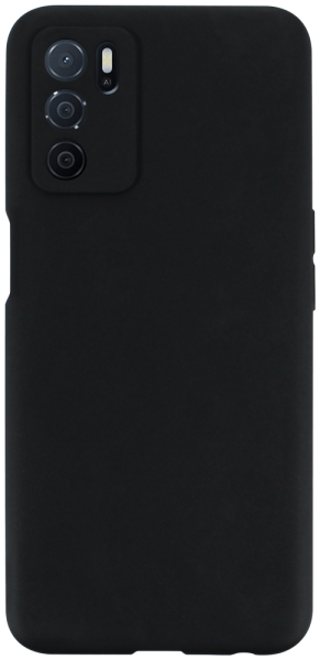 Oppo A54s szilikon tok kameravédővel matt fekete