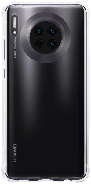 Huawei Mate 30 szilikon tok közepesen ütésálló légpárnás sarok kameravédővel átlátszó