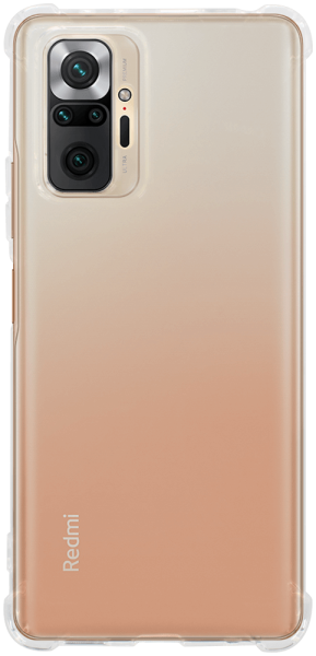 Xiaomi Redmi Note 10 Pro szilikon tok közepesen ütésálló légpárnás sarok kameravédővel átlátszó
