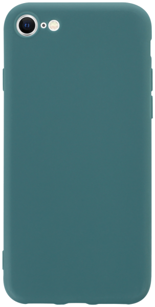 Apple iPhone SE (2020) szilikon tok kameravédővel matt kékesszürke -- 322287