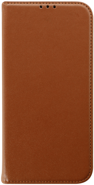 Apple iPhone 14 Pro Max oldalra nyíló flipes bőrtok valódi bőr barna