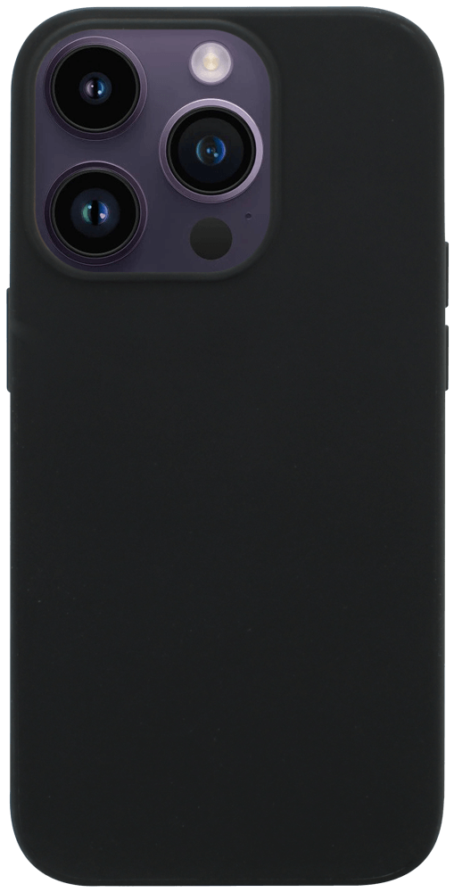 Apple iPhone 14 Pro szilikon tok kameravédővel matt fekete