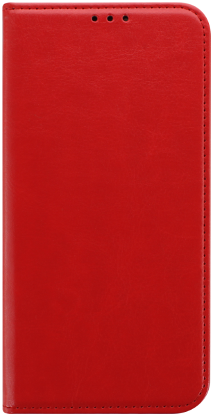 Samsung Galaxy S23 Plus (SM-S916B) oldalra nyíló flipes bőrtok valódi bőr piros
