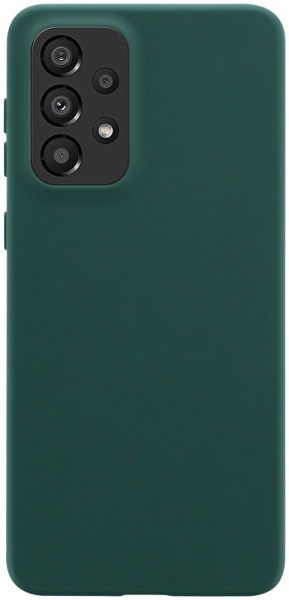 Samsung Galaxy A33 5G (SM-A336) szilikon tok matt sötétzöld