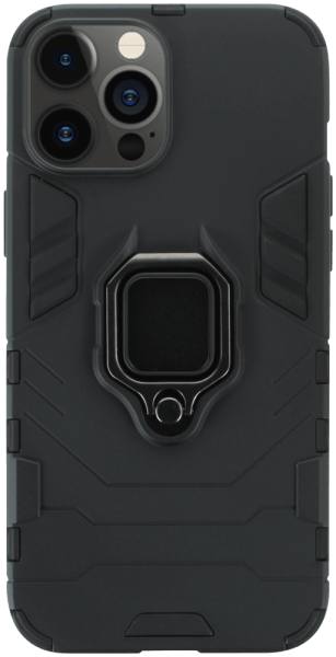Apple iPhone 12 Pro Max ütésálló tok légpárnás sarkas, hibrid Ring Armor fekete