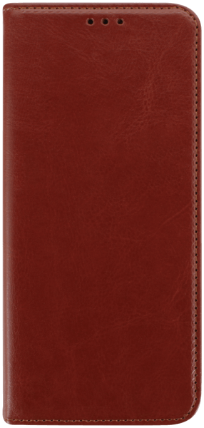 Xiaomi Redmi 10 oldalra nyíló flipes bőrtok valódi bőr barna