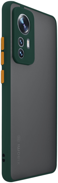 Xiaomi 12 kemény hátlap Vennus Button Bumper sötétzöld