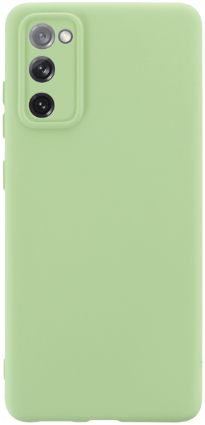 Samsung Galaxy S20 FE 5G szilikon tok kameravédővel matt világoszöld