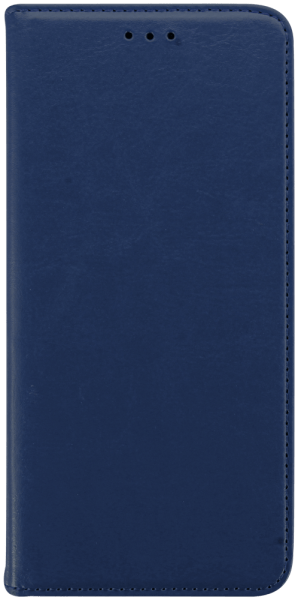 Apple iPhone 13 Pro Max oldalra nyíló flipes bőrtok valódi bőr sötétkék