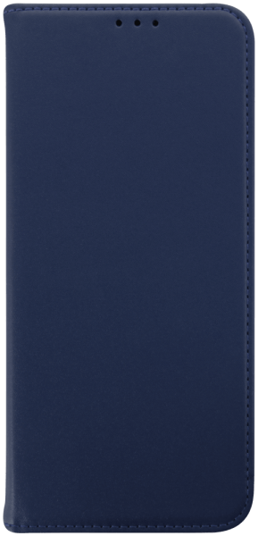 Samsung Galaxy A02s (SM-A025) oldalra nyíló flipes bőrtok valódi bőr sötétkék