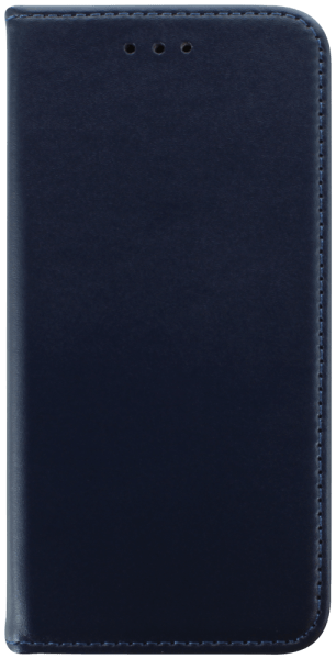 Apple iPhone 13 Mini oldalra nyíló flipes bőrtok valódi bőr sötétkék