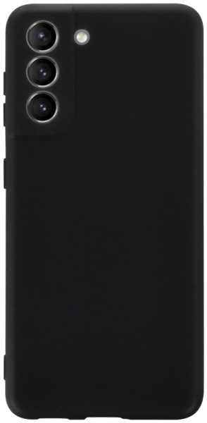Samsung Galaxy S21 5G (SM-G991B) szilikon tok kameravédővel matt fekete