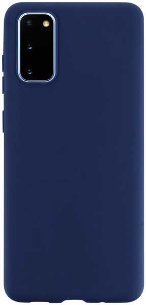 Samsung Galaxy S20 5G (SM-G981F) szilikon tok matt sötétkék