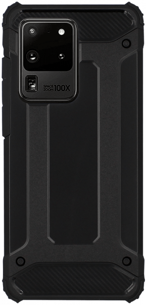 Samsung Galaxy S20 Ultra 5G (SM-G988B) ütésálló tok légpárnás sarkas, hibrid Forcell Armor fekete