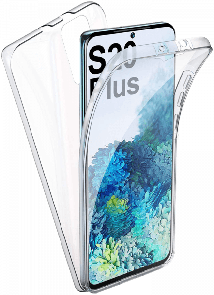 Samsung Galaxy S20 Plus 5G (SM-G986F) kemény hátlap szilikon előlap 360° védelem átlátszó