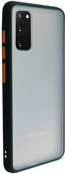 Samsung Galaxy S20 5G (SM-G981F) kemény hátlap Vennus Button Bumper sötétzöld