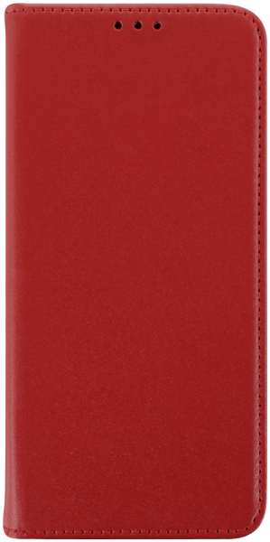 Xiaomi Redmi Note 12 5G oldalra nyíló flipes bőrtok valódi bőr piros