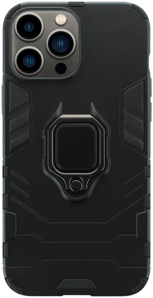 Apple iPhone 13 Pro Max ütésálló tok légpárnás sarkas, hibrid Ring Armor fekete
