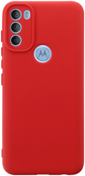 Motorola Moto G71 szilikon tok kameravédővel matt piros