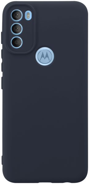 Motorola Moto G71 szilikon tok kameravédővel matt sötétkék