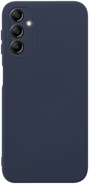 Samsung Galaxy A14 5G (SM-A146P) szilikon tok kameravédővel matt sötétkék