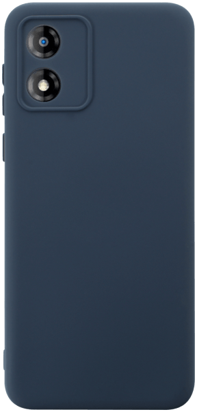 Motorola Moto E13 szilikon tok kameravédővel matt sötétkék