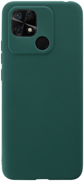 Xiaomi Redmi 10C szilikon tok matt sötétzöld