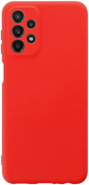 Samsung Galaxy A23 (SM-A235F) szilikon tok kameravédővel matt piros