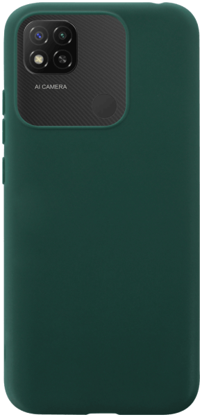 Xiaomi Redmi 9C NFC szilikon tok matt sötétzöld