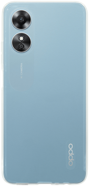 Oppo A17 szilikon tok közepesen ütésálló kameravédővel átlátszó