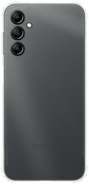 Samsung Galaxy A14 (SM-A145R) szilikon tok közepesen ütésálló légpárnás sarok kameravédővel átlátszó