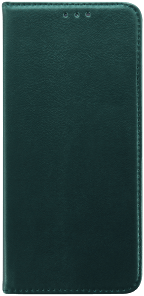 Motorola Moto E13 oldalra nyíló flipes bőrtok asztali tartó funkciós sötétzöld