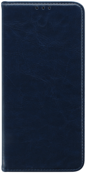 Xiaomi Poco X5 oldalra nyíló flipes bőrtok valódi bőr sötétkék