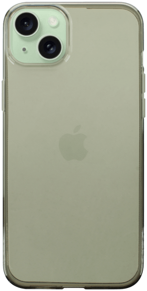 Apple iPhone 15 Plus szilikon tok átlátszó füstszínű