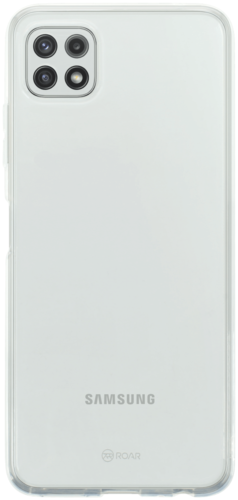 Samsung Galaxy A22 5G (SM-A226B) szilikon tok gyári ROAR kameravédővel átlátszó