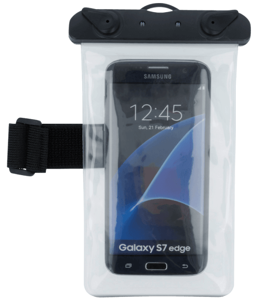 Samsung Galaxy Xcover 5 (SM-G525F) vízálló tok univerzális, karszalaggal fekete