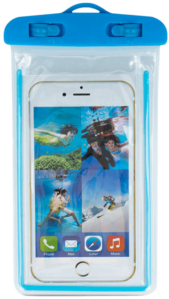 Apple iPhone 6 Plus vízálló tok univerzális fluoreszkáló kék