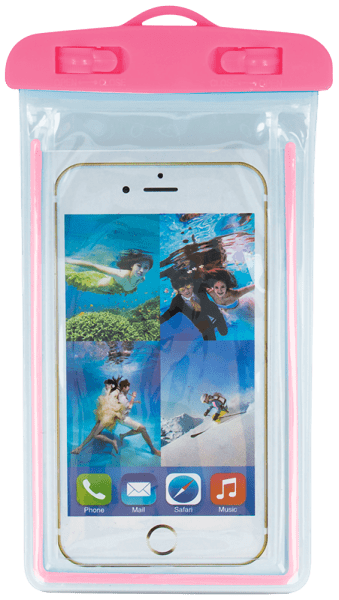 Motorola Moto G5 vízálló tok univerzális fluoreszkáló rózsaszín