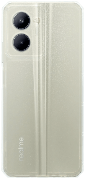 Realme C33 szilikon tok közepesen ütésálló légpárnás keret kameravédővel átlátszó