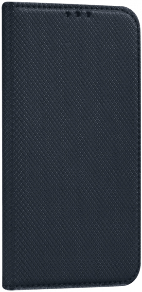 Huawei Y6 2018 oldalra nyíló flipes bőrtok rombusz mintás fekete