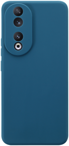 Honor 90 szilikon tok kameravédővel matt sötétkék