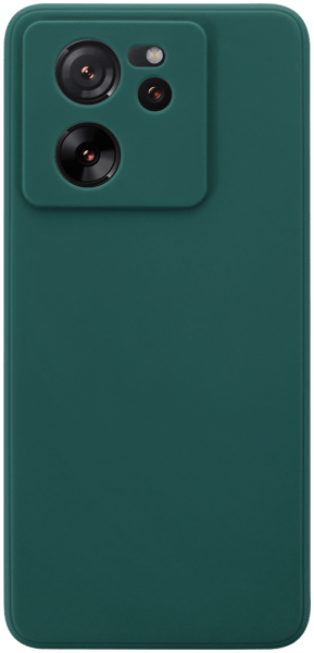 Xiaomi 13T szilikon tok kameravédővel matt sötétzöld