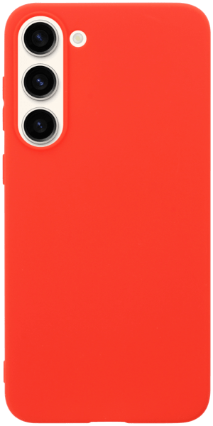 Samsung Galaxy S23 Plus (SM-S916B) szilikon tok matt piros