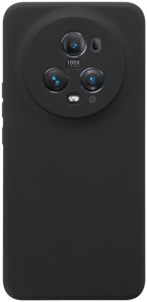 Honor Magic 5 Pro szilikon tok kameravédővel matt fekete