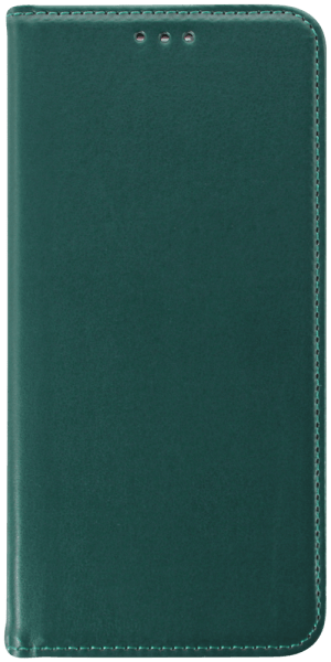 Xiaomi Redmi Note 12S oldalra nyíló flipes bőrtok asztali tartó funkciós sötétzöld