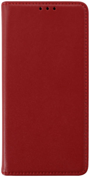 Samsung Galaxy S23 (SM-S911B) oldalra nyíló flipes bőrtok valódi bőr piros