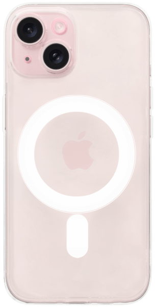 Apple iPhone 15 szilikon tok gyári MagSafe kameravédővel átlátszó