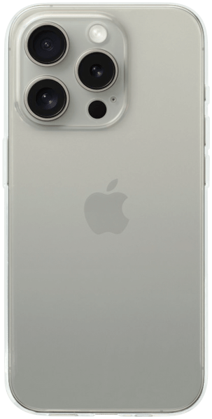 Apple iPhone 15 Pro szilikon tok közepesen ütésálló kameravédővel átlátszó