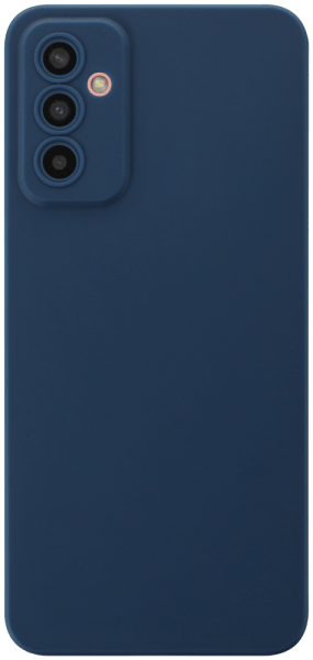 Samsung Galaxy M13 4G (SM-M135F) szilikon tok kameravédővel matt sötétkék