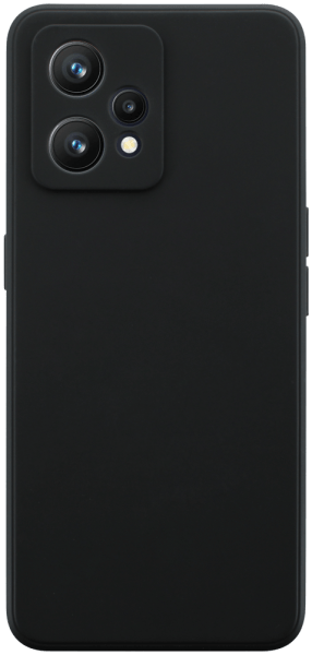 Realme 9 szilikon tok kameravédővel matt fekete
